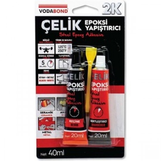 VODABOND 2K RAPİD ÇELİK EPOKSİ YAP. 20 ML