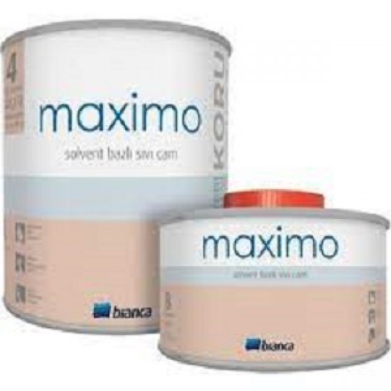 STELLA BİANCA MAXİMO SOLVENT BAZLI SIVI CAM İPEK MAT 0,5 LT